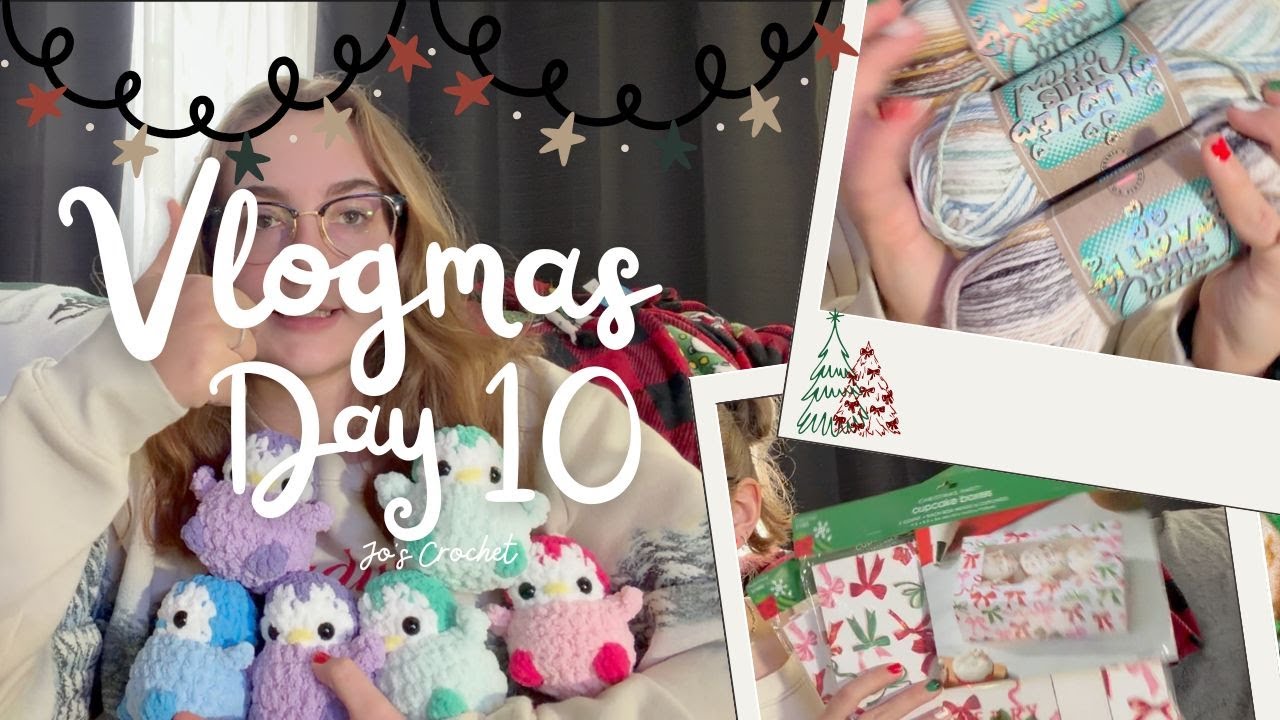 Christmas Yarn Haul and more Market Prep🎅🏼 | Vlogmas Day 10 🎄 | Crochet Small Business Vlog 🧶