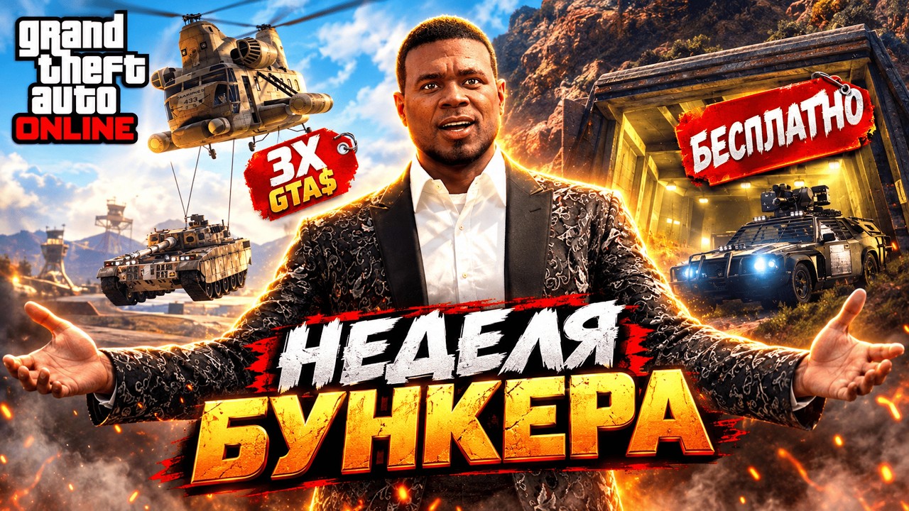 НЕДЕЛЯ БОНУСОВ ДЛЯ БУНКЕРА И ХАЛЯВЫ В GTA ONLINE