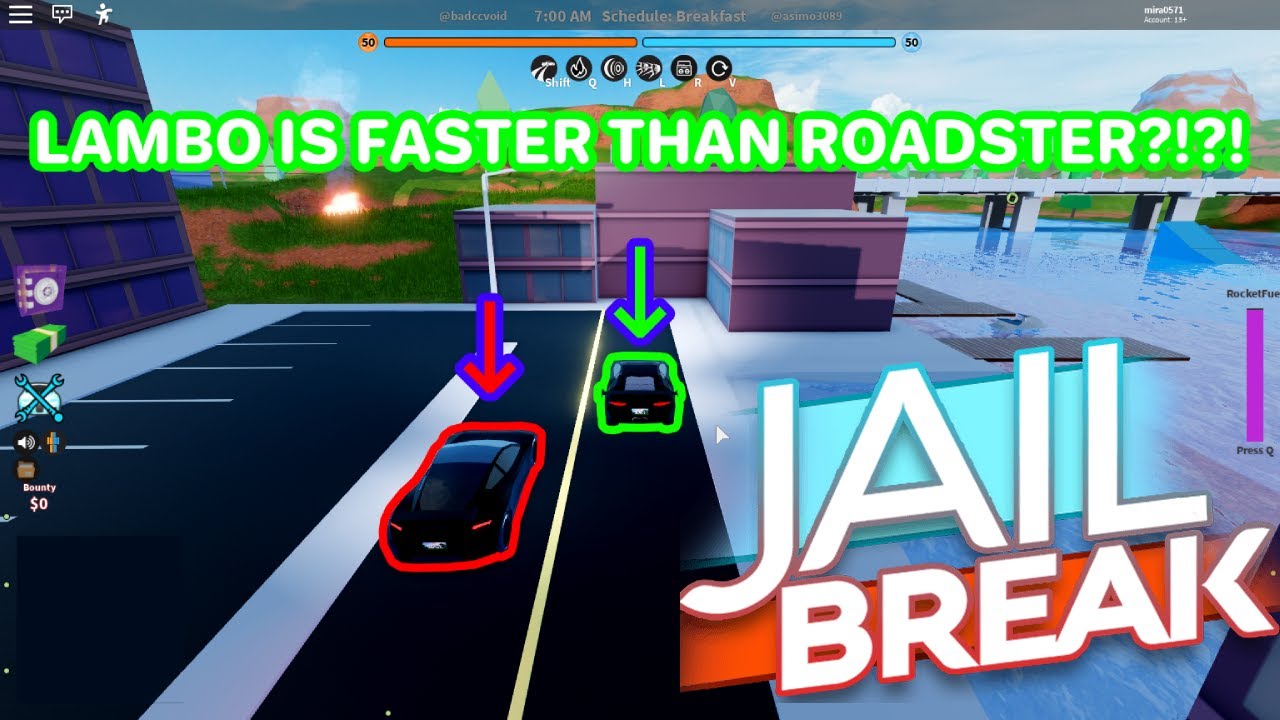 IMPROVED LAMBORGHINI IS FASTER THAN ROADSTER?! | ROBLOX JAILBREAK