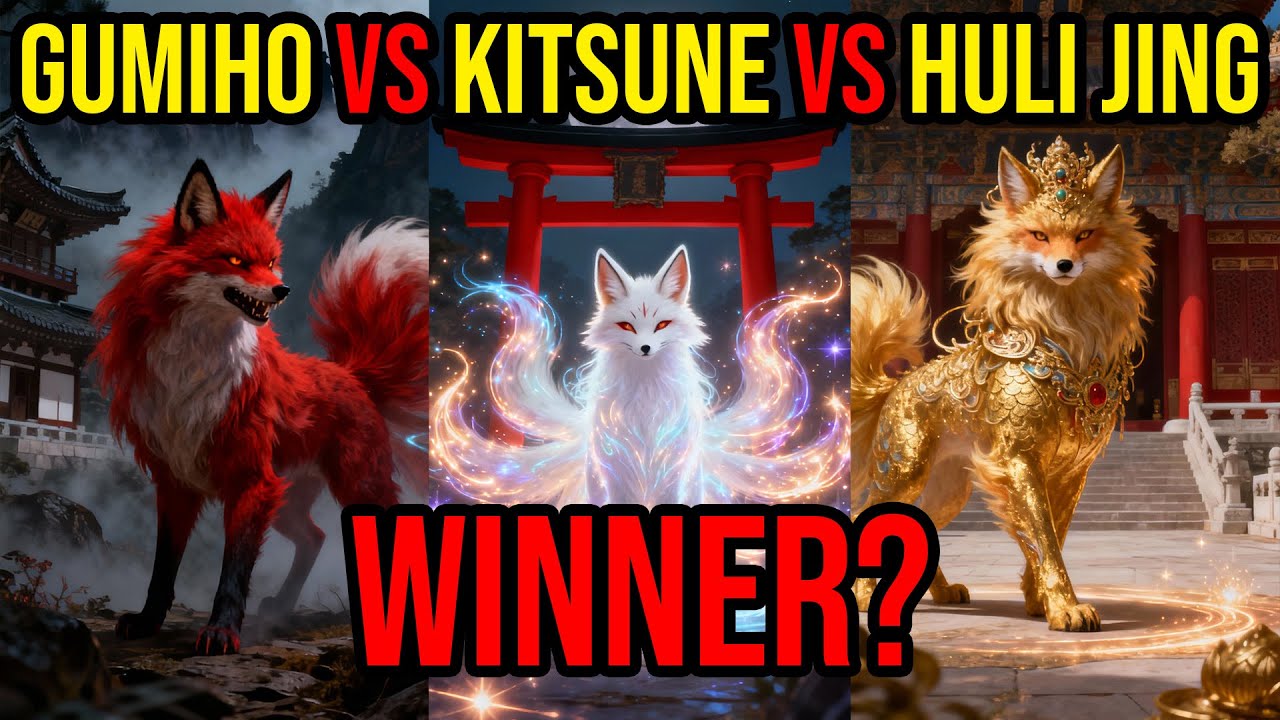 Fox Spirits Compared: Gumiho vs Kitsune vs Huli Jing - Who Really Wins?