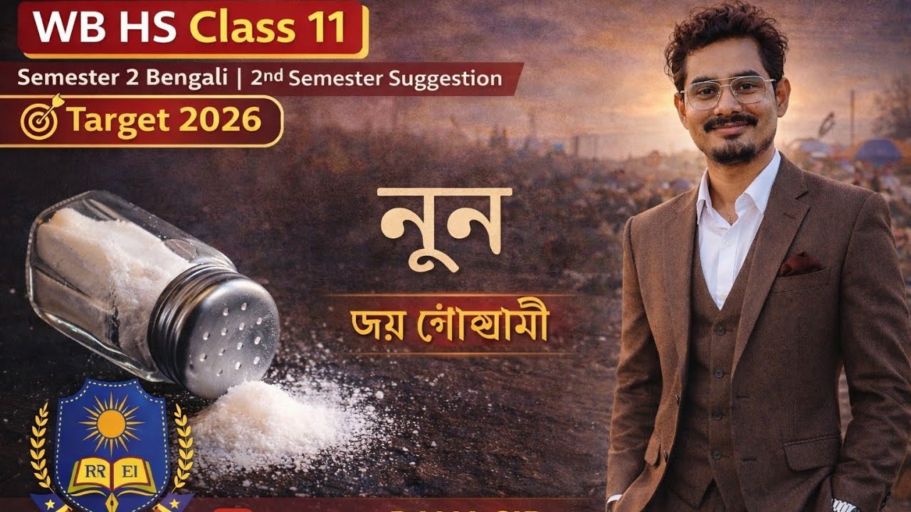 নুন (কবিতা) || Class 11 Bengali Suggestion 2026 🔥 100% Common || পরীক্ষায় আসার সম্ভাবনা খুব বেশি 🔥