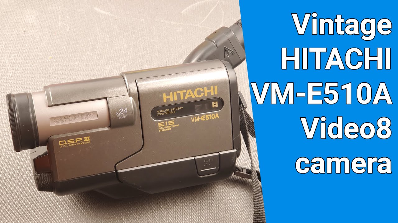 Vintage Hitachi VM-E510A Video8 Camera!