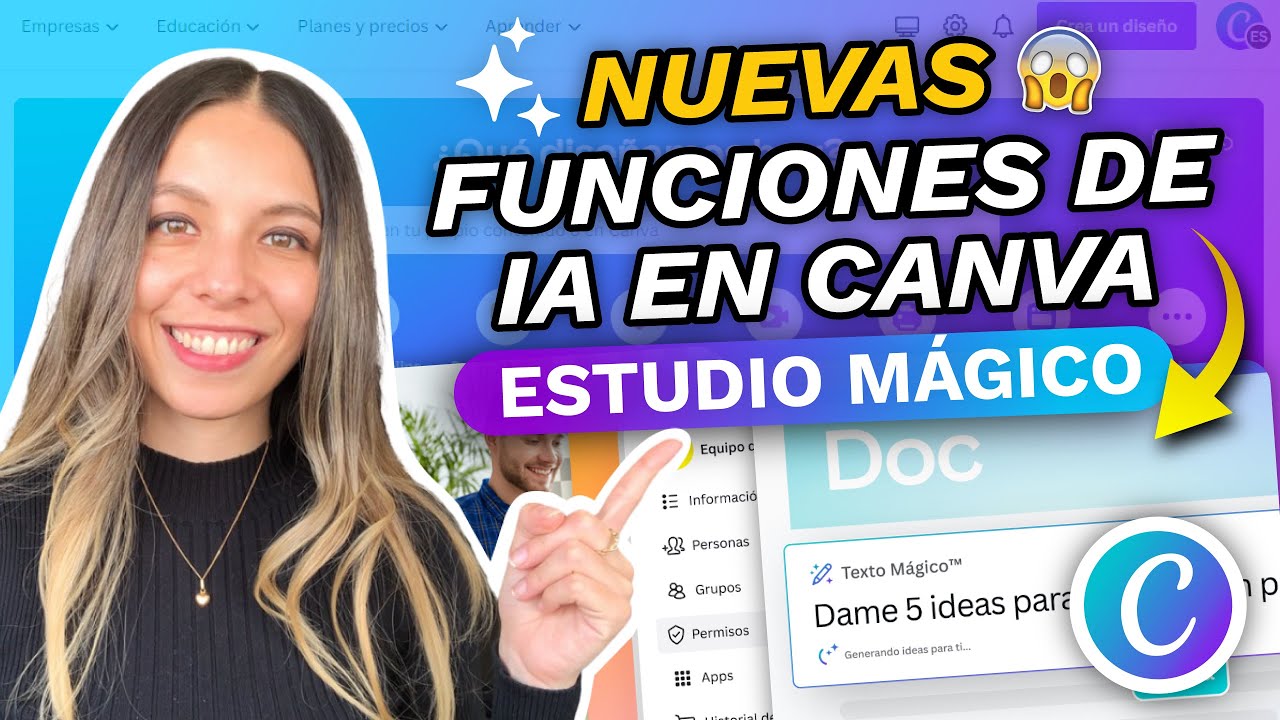 CANVA ESTUDIO MÁGICO│COMO USAR LA INTELIGENCIA ARTIFICIAL DE CANVA