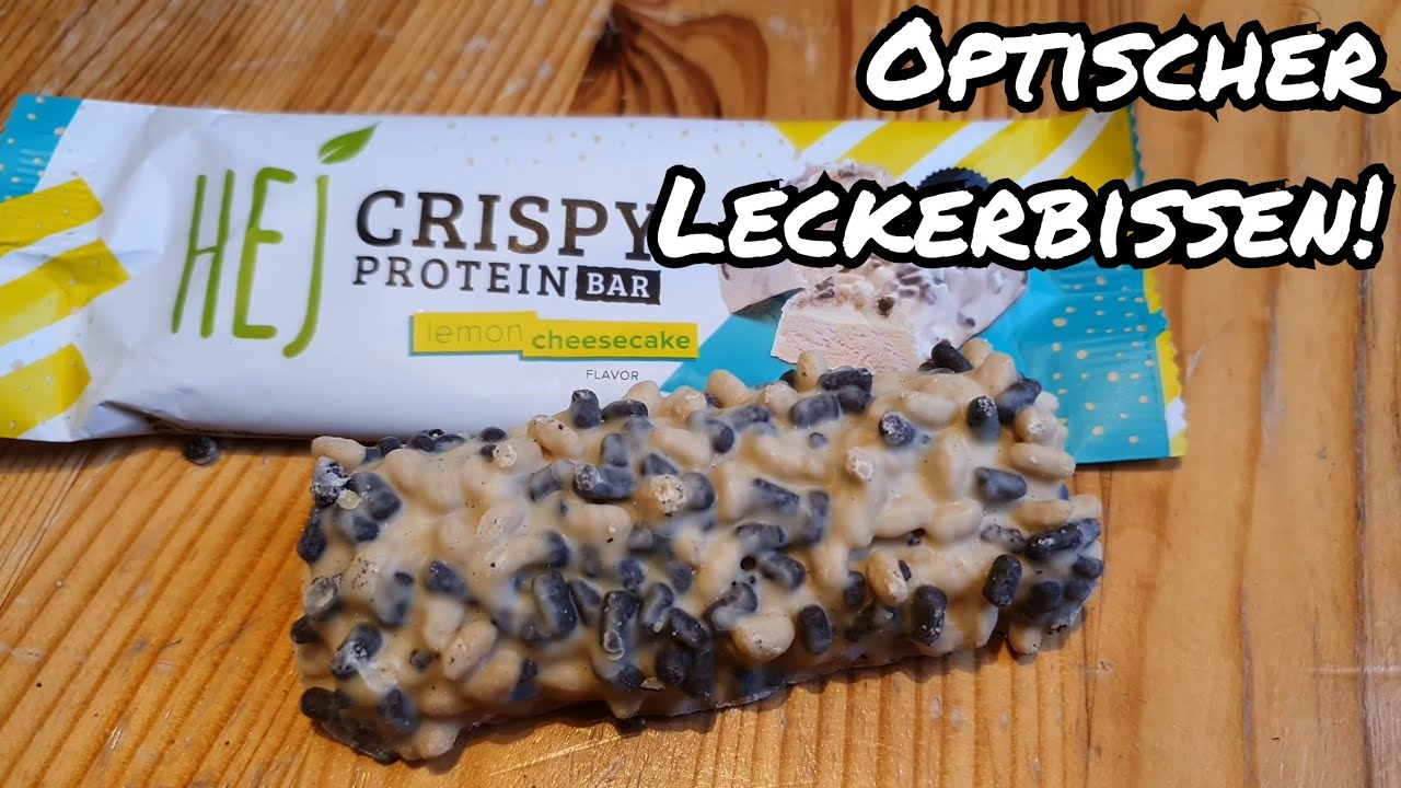 HEJ Crispy Protein Bar Lemon Cheesecake Test | FoodLoaf