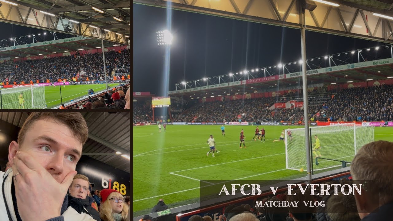 MOYES MISERY IN SHAMBOLIC CHERRIES PERFORMANCE: AFC BOURNEMOUTH v EVERTON MATCHDAY VLOG