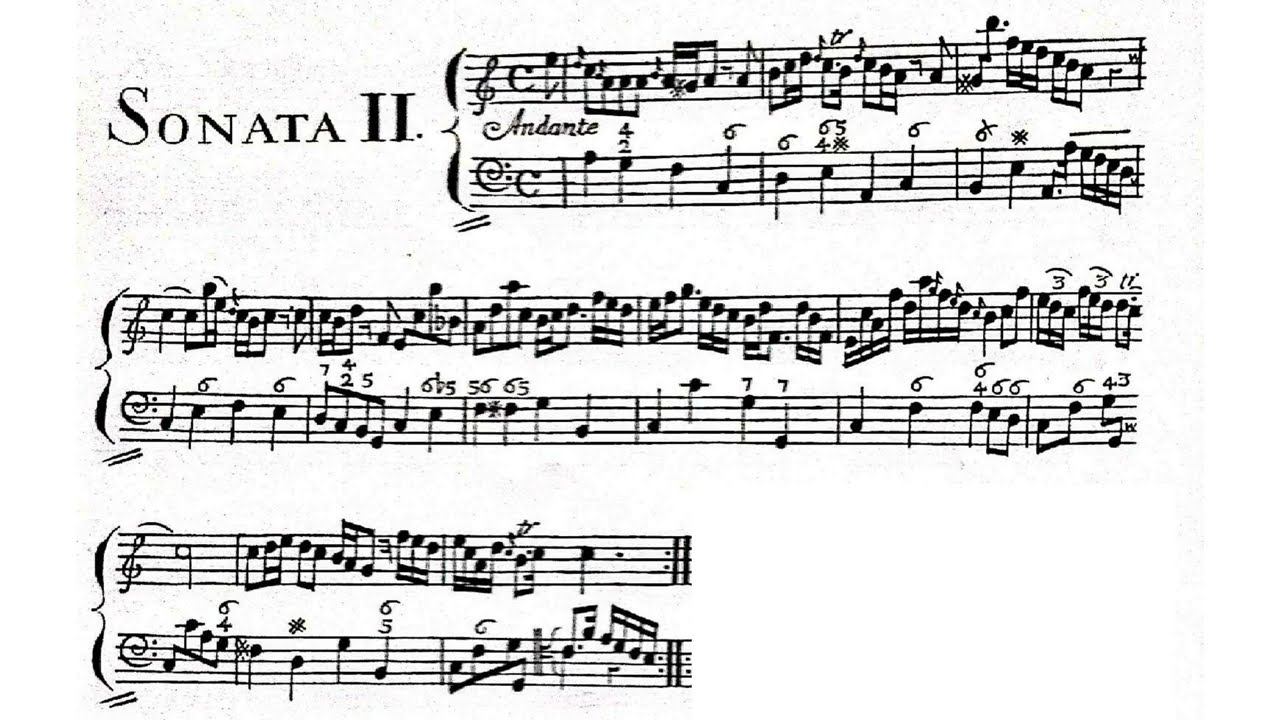 [urtext score] Thomas Vincent: Oboe Sonata Op.1 No.2 with basso continuo