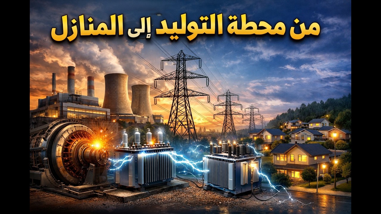 الحصة الأولي- أجهزة المنظومة الكهربية في أي دولة-قصة توليد ونقل الكهرباء من أسوان لمنية النصر - 2026