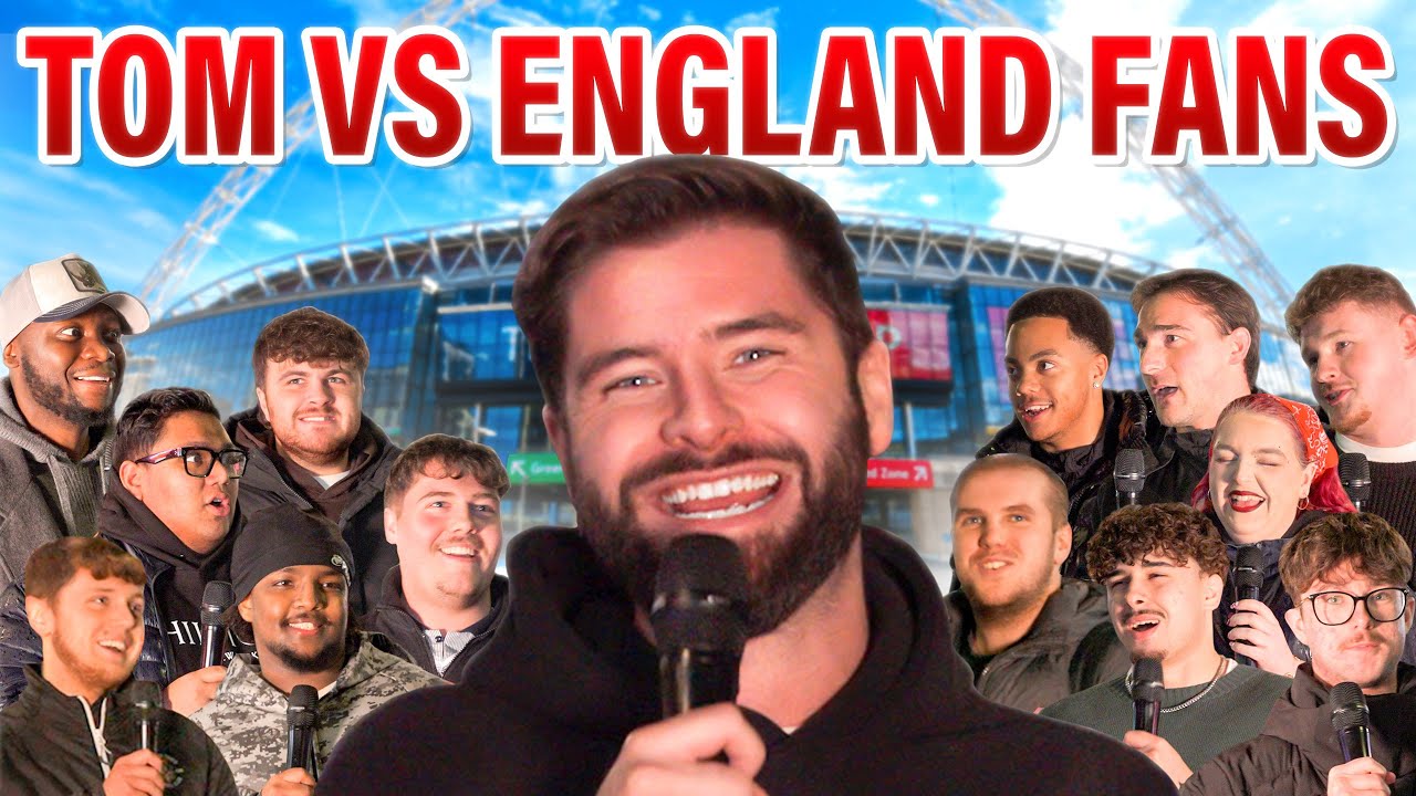 Tom Garratt vs England Fans Outside Wembley Stadium