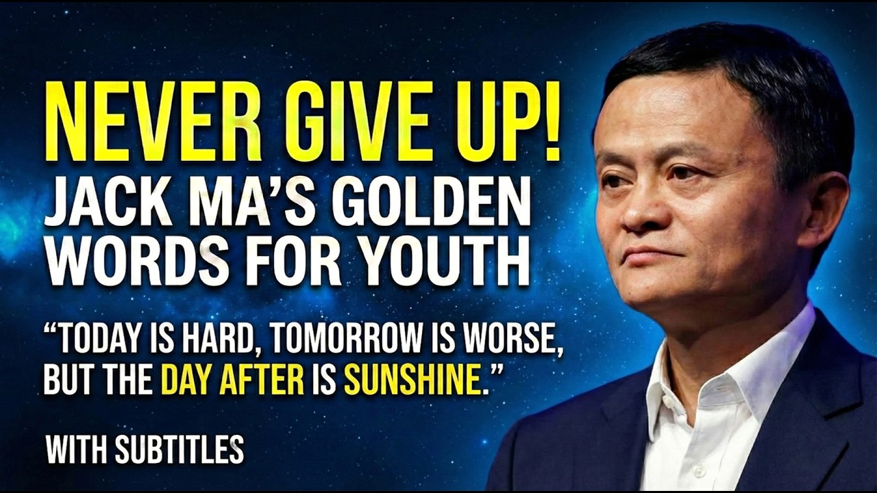 Never Give Up! Jack Ma Best Motivational Speech for Success 🚀 | Daily English | Never Give Up!