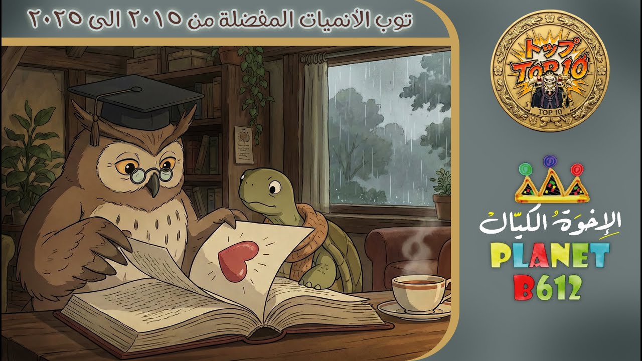 توب الانميات المفضلة من 2015 الى 2025