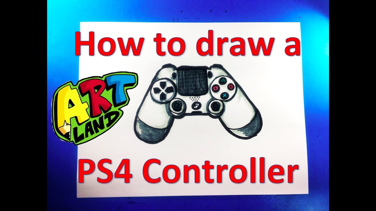 How to draw a PS4 Controller