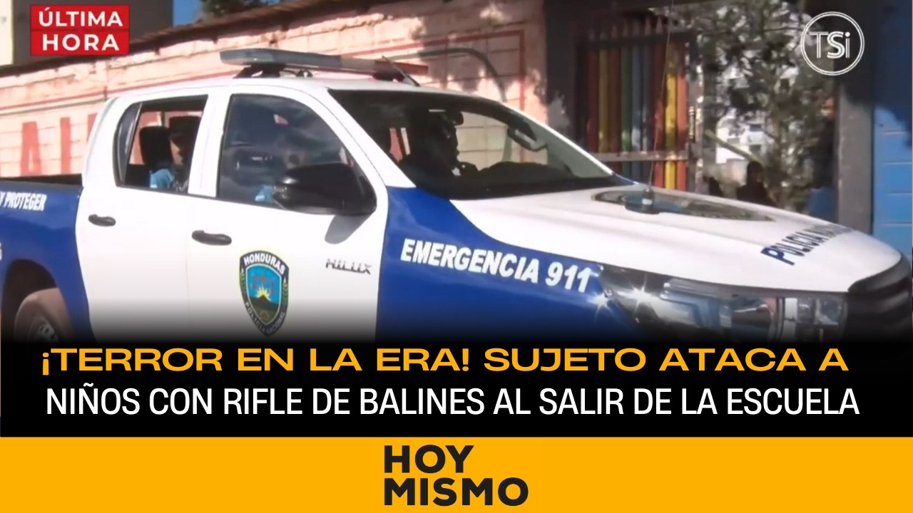 ¡Terror en La Era! Sujeto ataca a niños con rifle de balines al salir de la escuela