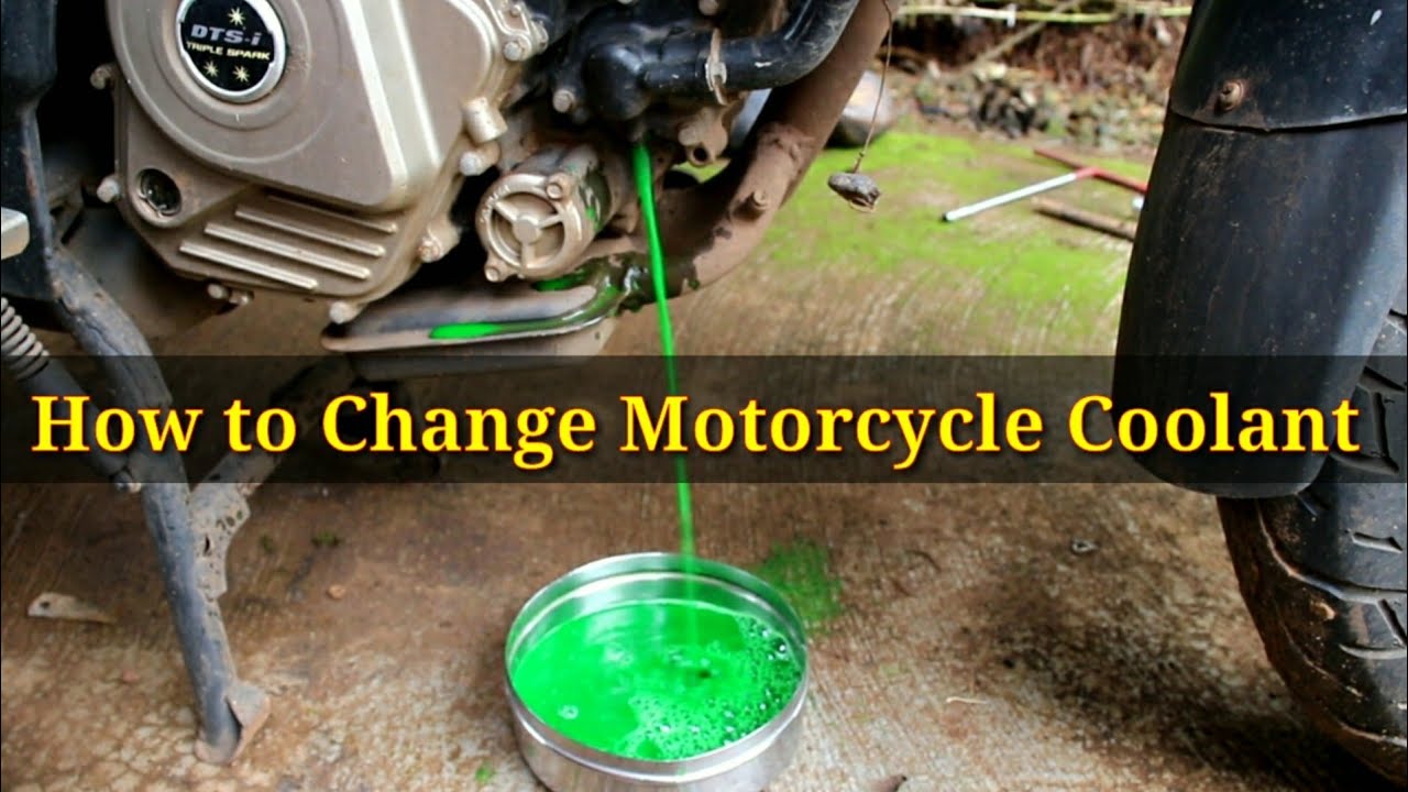 how to change coolant of bikes