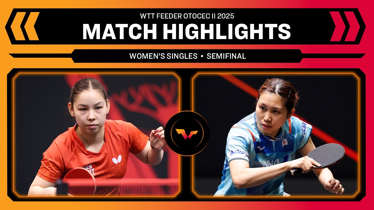 Anna Hursey vs Hitomi Sato | WS SF | WTT Feeder Otocec II 2025 Presented by I Feel Slovenia