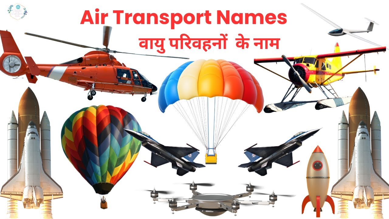 Air Transport for Kids ✈️ | Air Vehicles Name and Sound | Learn Transports with Pictures#transport