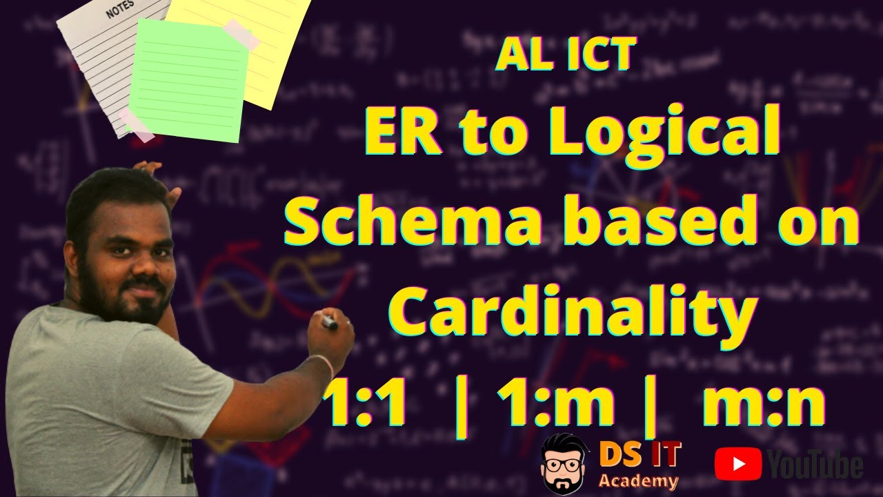 Converting ER diagram to Logical Schema using Cardinality explained in sinhala || AL ICT Database
