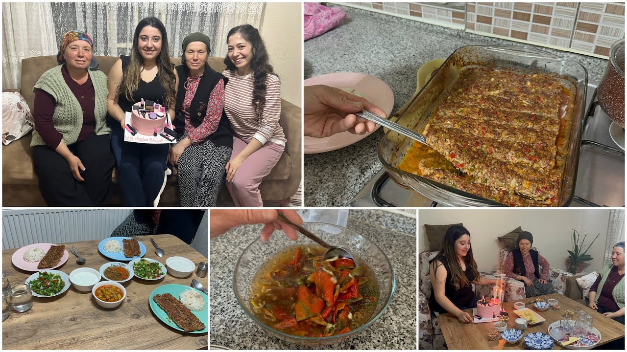 TEPSİ KEBABI YAPTIM❗️YAĞMURUN DOĞUM GÜNÜNÜ KUTLADIK🥰 YALANCI TURŞU TARİFİM
