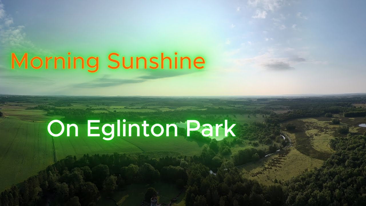 Eglinton Park in the Morning Light | Drone Views of a Scottish Gem