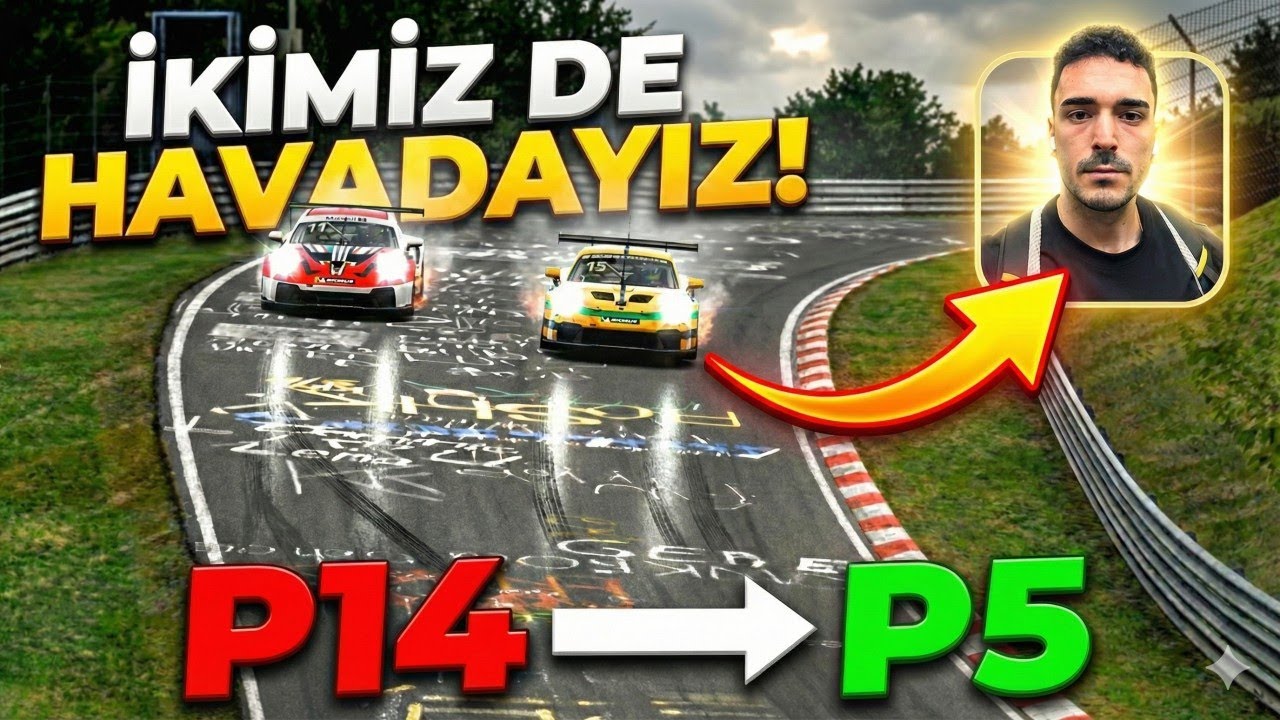 EN TEHLİKELİ YERDE UÇARAK GEÇTİM! | Iracing Türkçe | Porsche Cup | Nurburgring Combined  #simracing