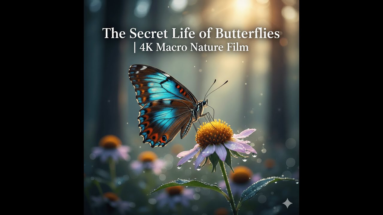 The Secret Life of Butterflies | 4K Macro Nature Film (No Talking)
