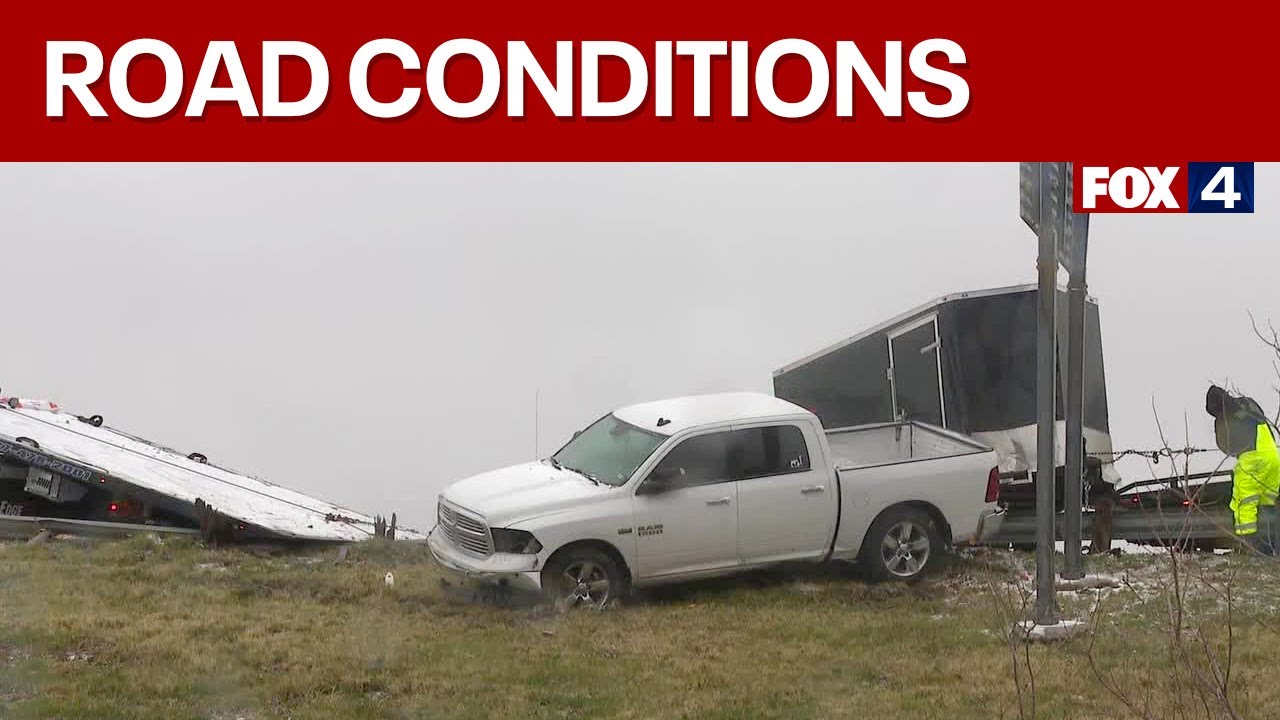 DFW road conditions for Jan. 24