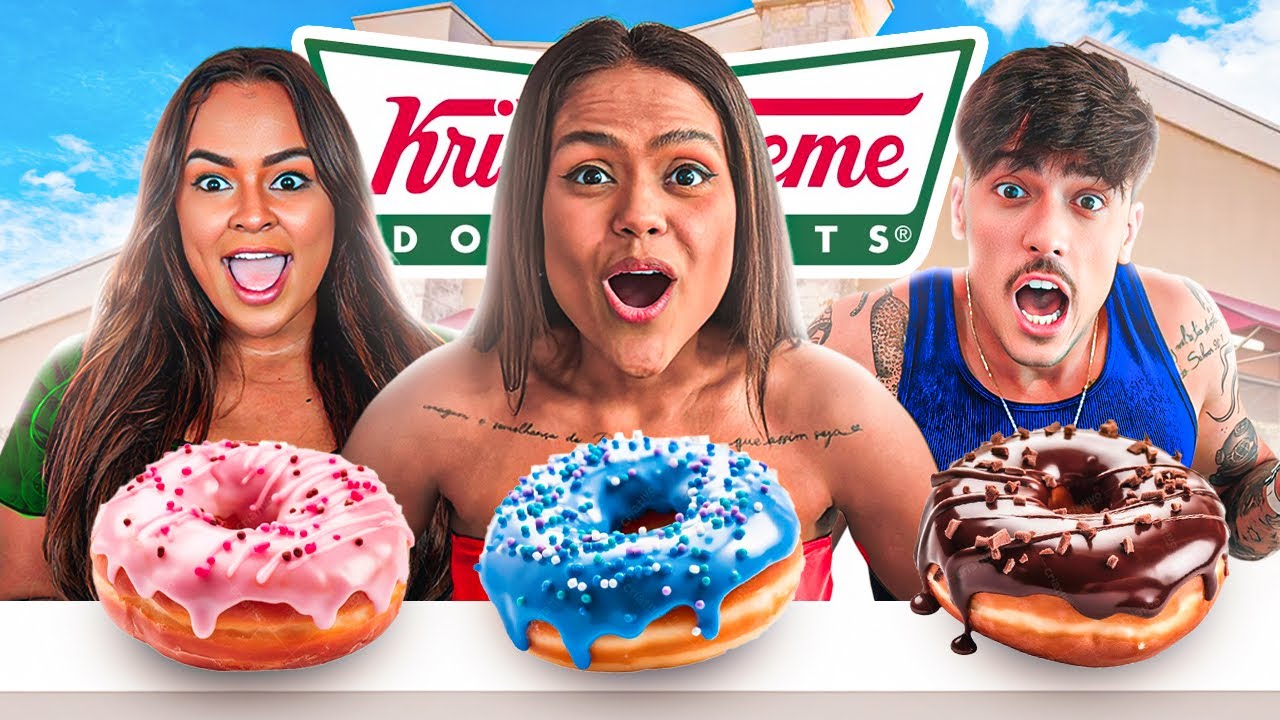 ELES EXPERIMENTARAM OS DONUTS DOS EUA PELA PRIMEIRA VEZ!!!