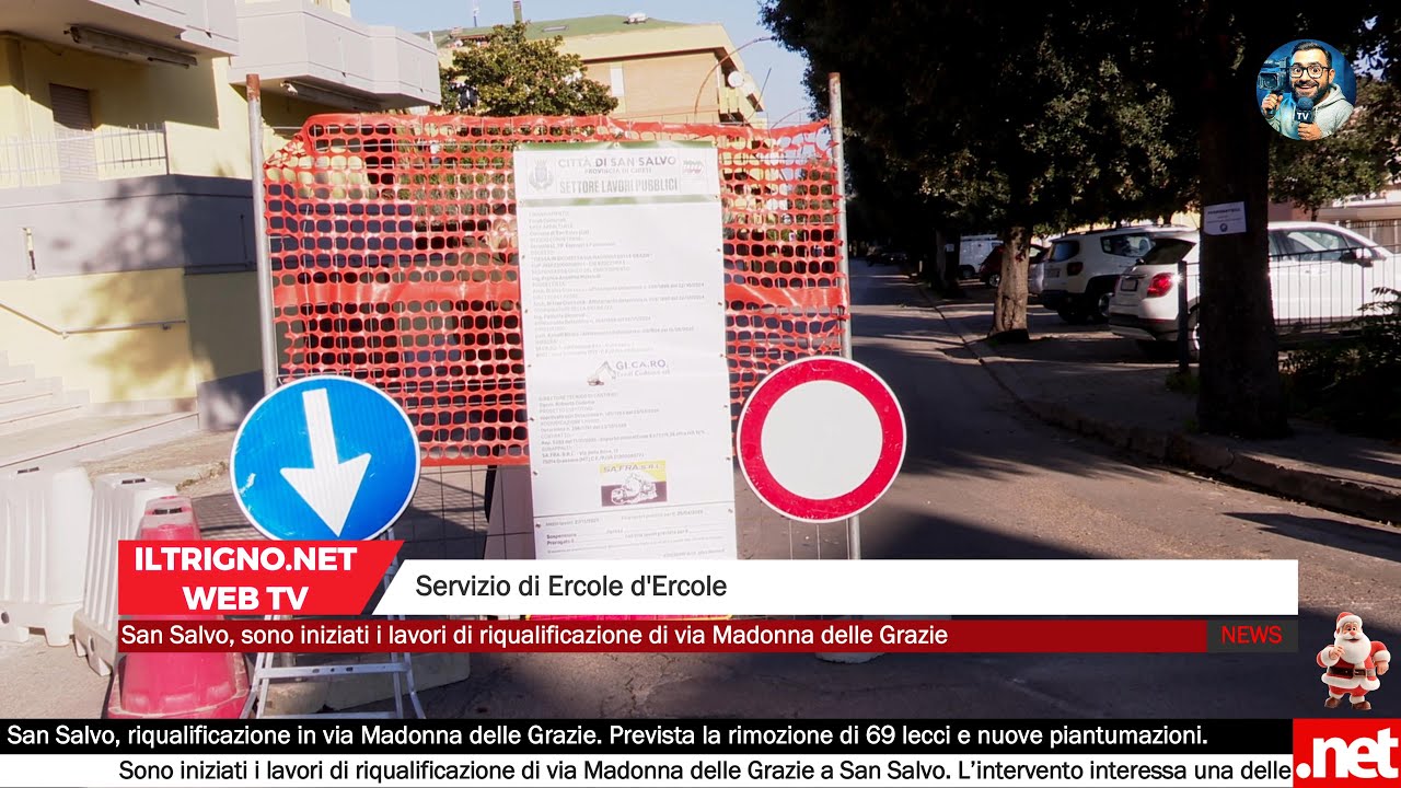 San Salvo, sono iniziati i lavori di riqualificazione di via Madonna delle Grazie