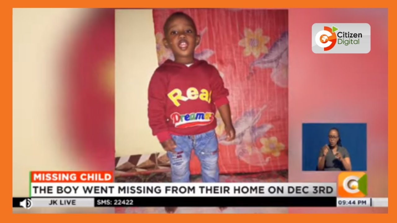 A family in Kiamaiko looking for their 3- year old son