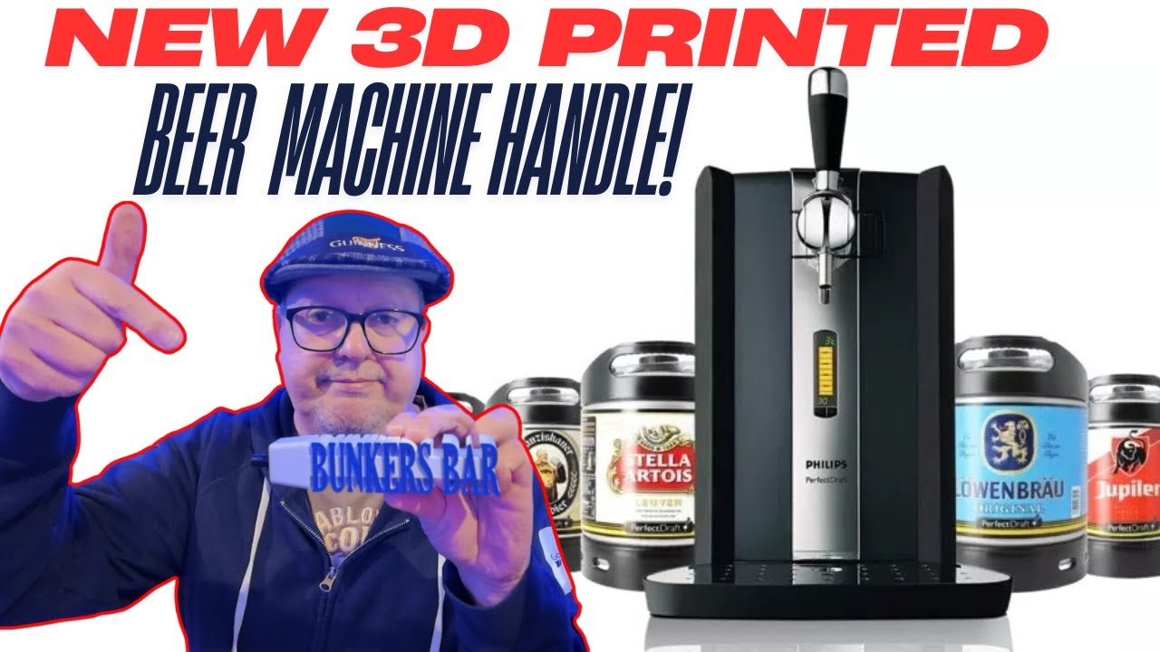 Personalised Perfect Draft Beer Machine Tap Handle - 3d Printed