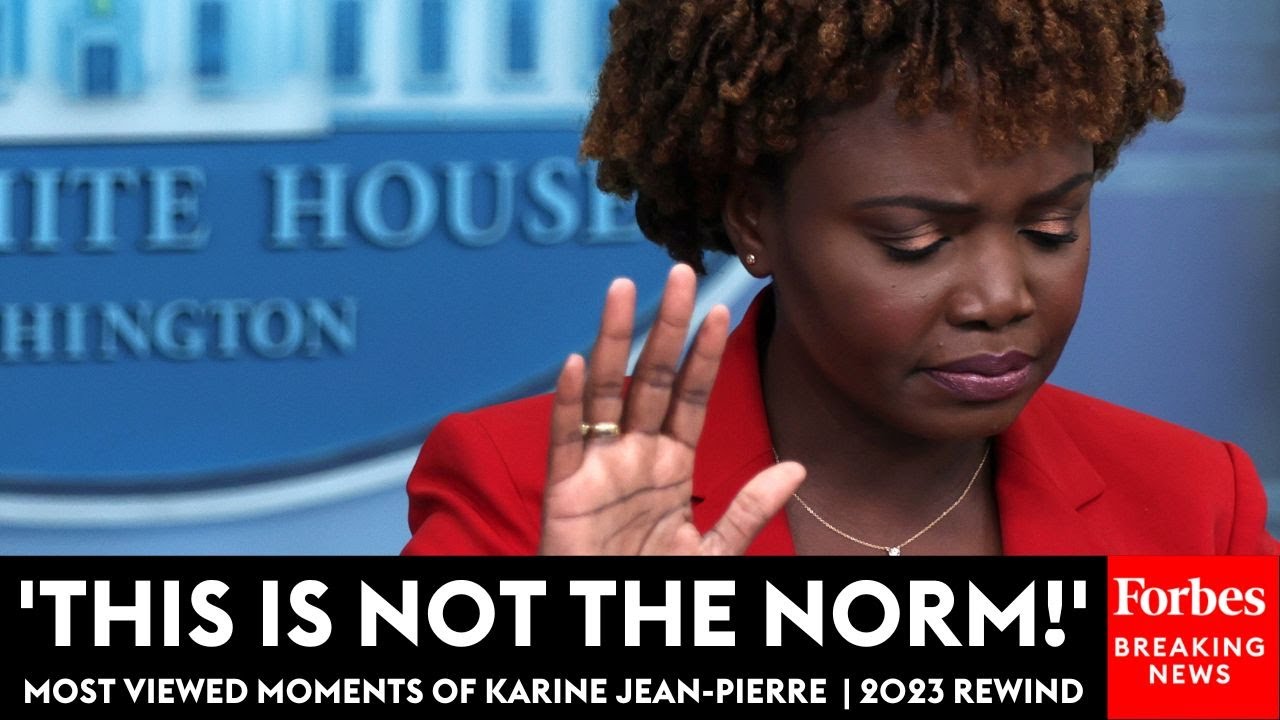 ‘You Should Be Ashamed’: Watch Karine Jean-Pierre’s Most-Viewed Moments From Past Year | 2023 Rewind