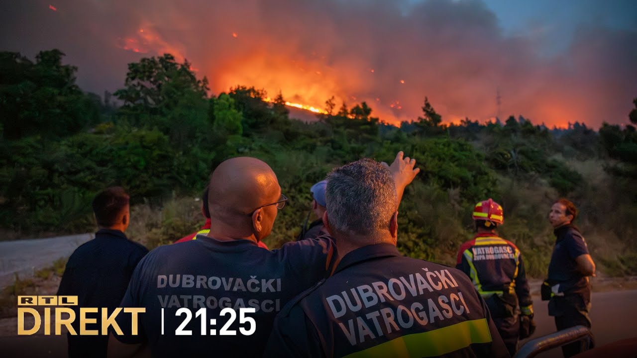 Dramatični prizori požara u Župi dubrovačkoj: 'Turistima nije svejedno, bježe' | RTL DIREKT