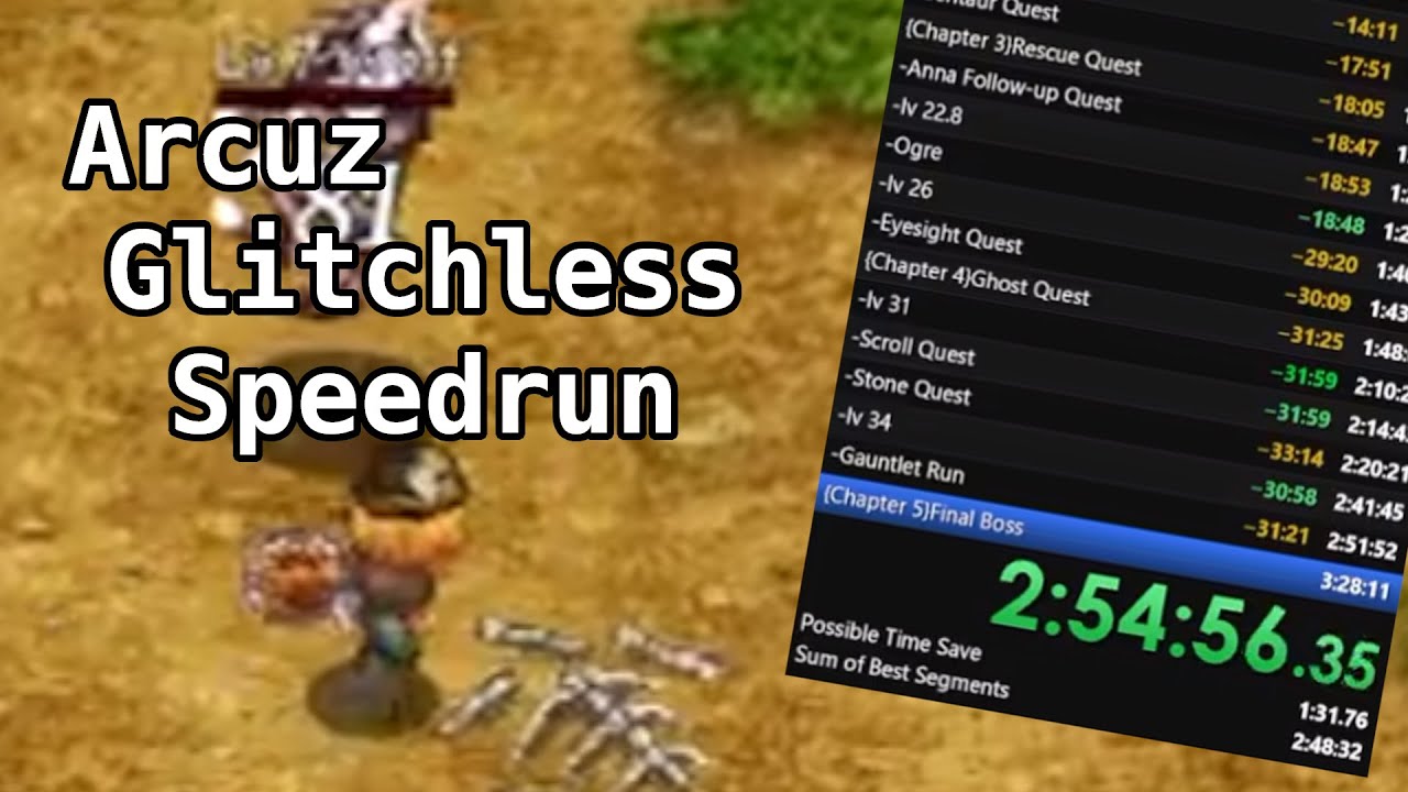 [Former WR] Arcuz Any% Glitchless Speedrun 2:54:57