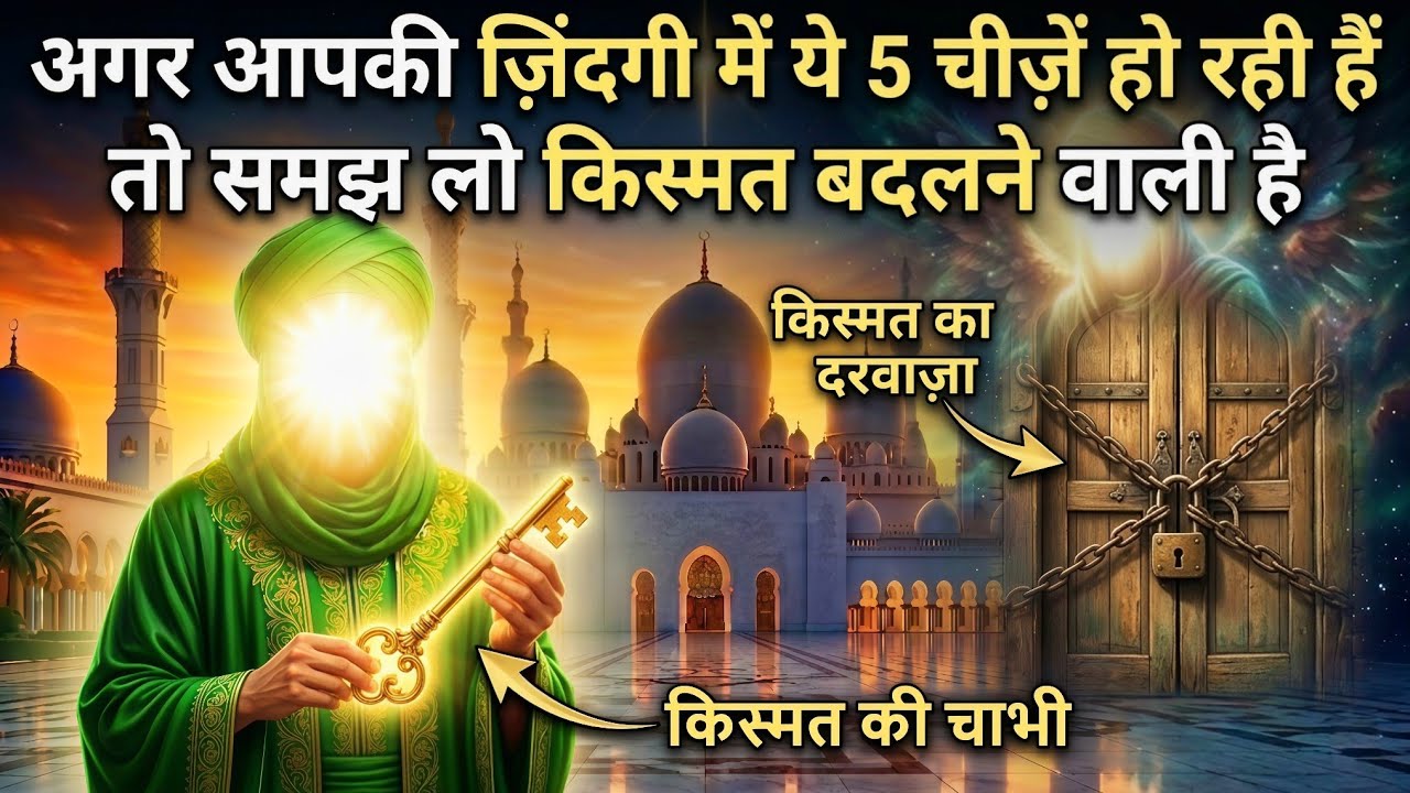 अगर आपकी जिंदगी में ये 5 चीजें हो रही हैं तो समझ लो किस्मत बदलने वाली है | Allah ka Ishara |NoorNama