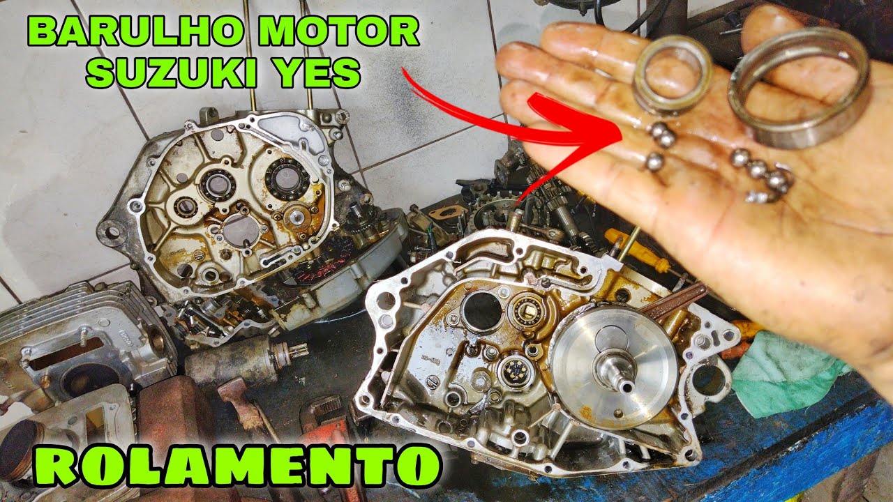 COMO DESMONTAR O MOTOR DA SUZUKI YES ACHEI UM ROLAMENTO  QUEBRADO / PROJETO MINI JEEP CASEIRO