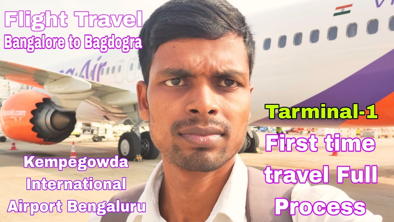 akasa flight travel Bangalore to Bagdogra ✅ First flight travel Full Process Airport@Er. students life