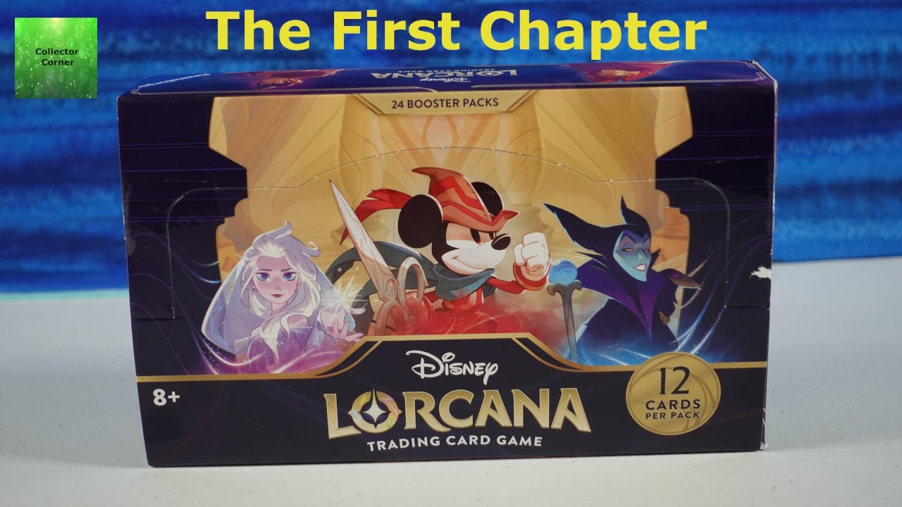 Disney Lorcana The First Chapter Full Booster Box Unboxing Trading Card Game