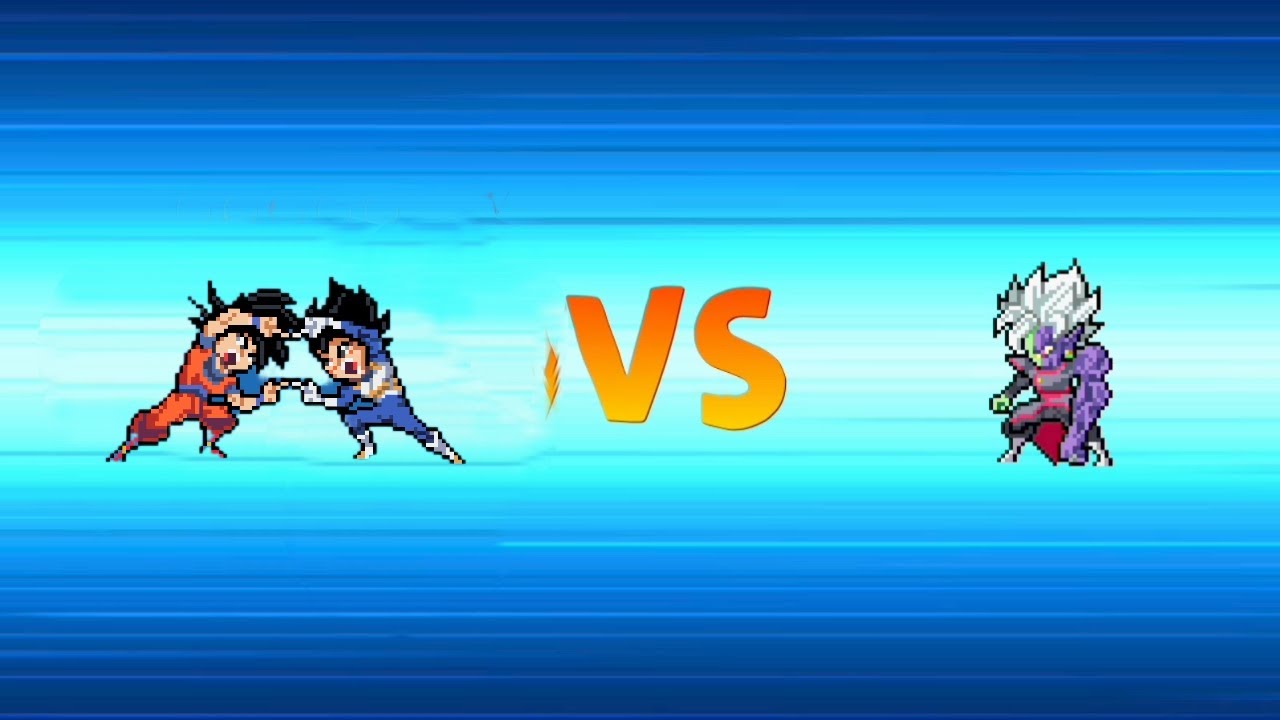 Goku e vegeta fusão VS zamasu fusão corrompida 
