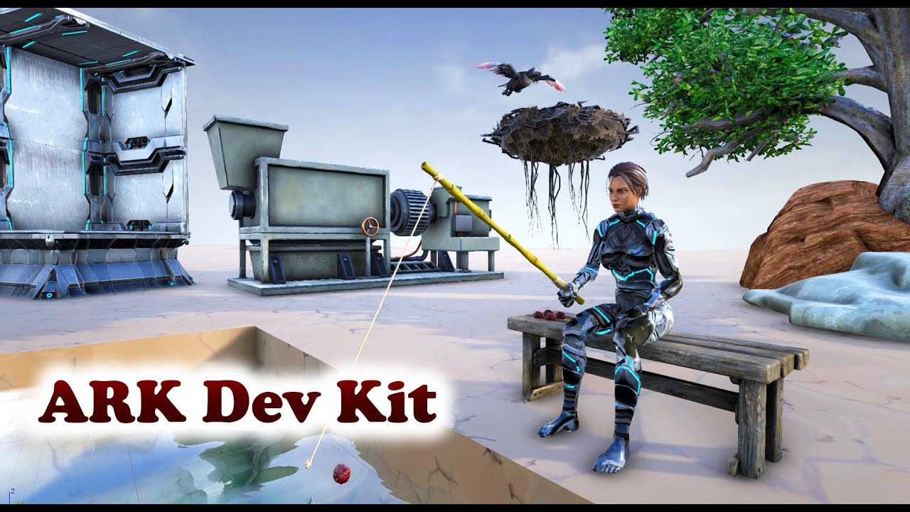 ARK Dev Kit | FISHING , DESERT BIOME , TEK TIER BUILDING , PLAY AS A DINO DLC , INDUSTRIAL GRINDER