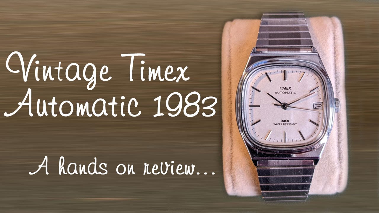Винтажные автоматические часы Timex Automatic E-line 1983 года — обзор.