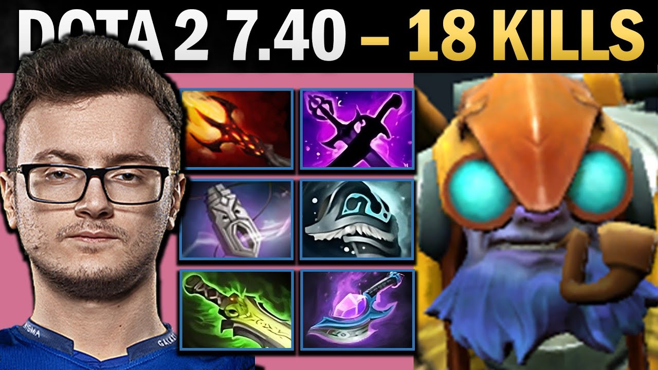 Тинкер с 18 убийствами и профессиональный мидлейнер Кая Санге - Dota 7.41