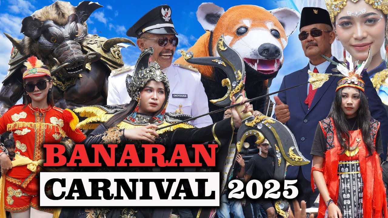 HEBOH !!! Full Panggung Kehormatan Karnaval HUT Kemerdekaan ke 80 RI Desa Banaran Grabag 2025