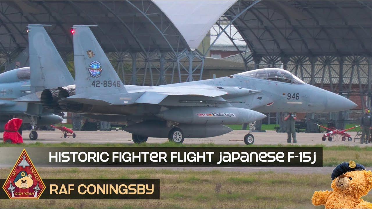 HISTORIC FIGHTER FLIGHT LUFTWAFFE EUROFIGHTER ESCORT JAPANESE JASDF F-15s TO GERMANY • RAF CONINGSBY