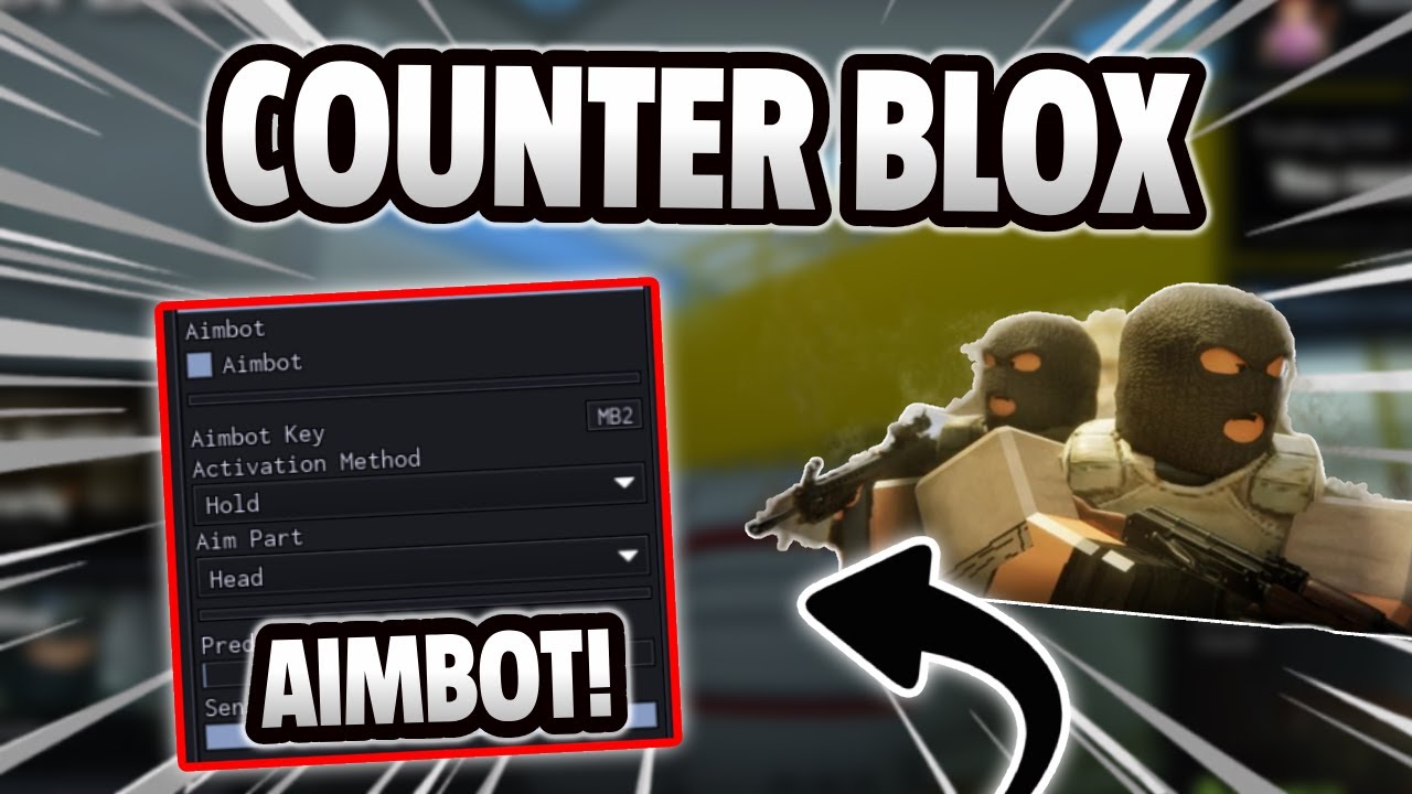 Скрипт Counter Blox *БЕЗ КЛАВИШ* (помощь в прицеливании, ESP, баннихоп, убийство всех и многое др...