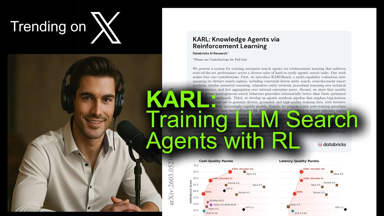 KARL: Обучение поисковых агентов LLM с помощью обучения с подкреплением.