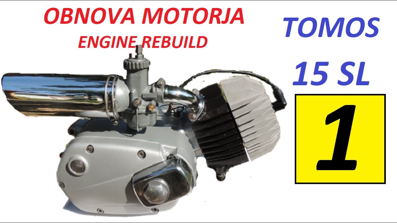 TOMOS 15 SL 50cc, obnova motorja  1. DEL, rebuild PART 1, Solifer Sm SM50
