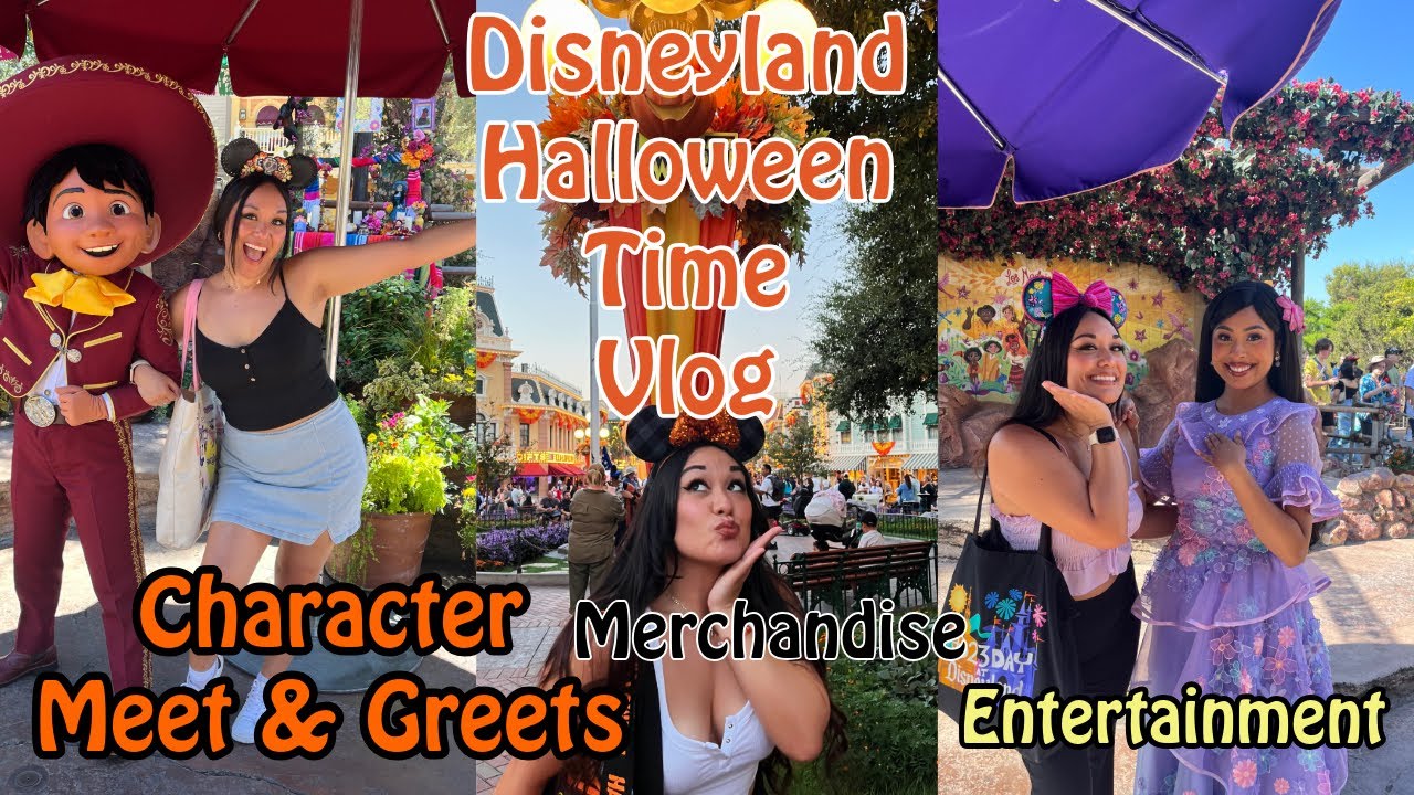 Disneyland Vlog| Halloween Time| Character meet&greets| Merch 2024