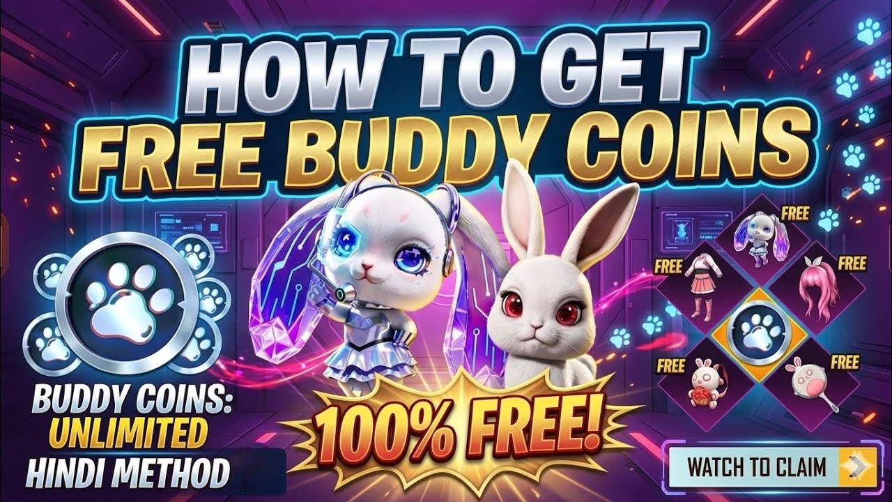 НОВЫЙ ТРЮК 😱 Получите бесплатного питомца Hola Buddy Bunny в BGMI | Как получить бесплатные монет...