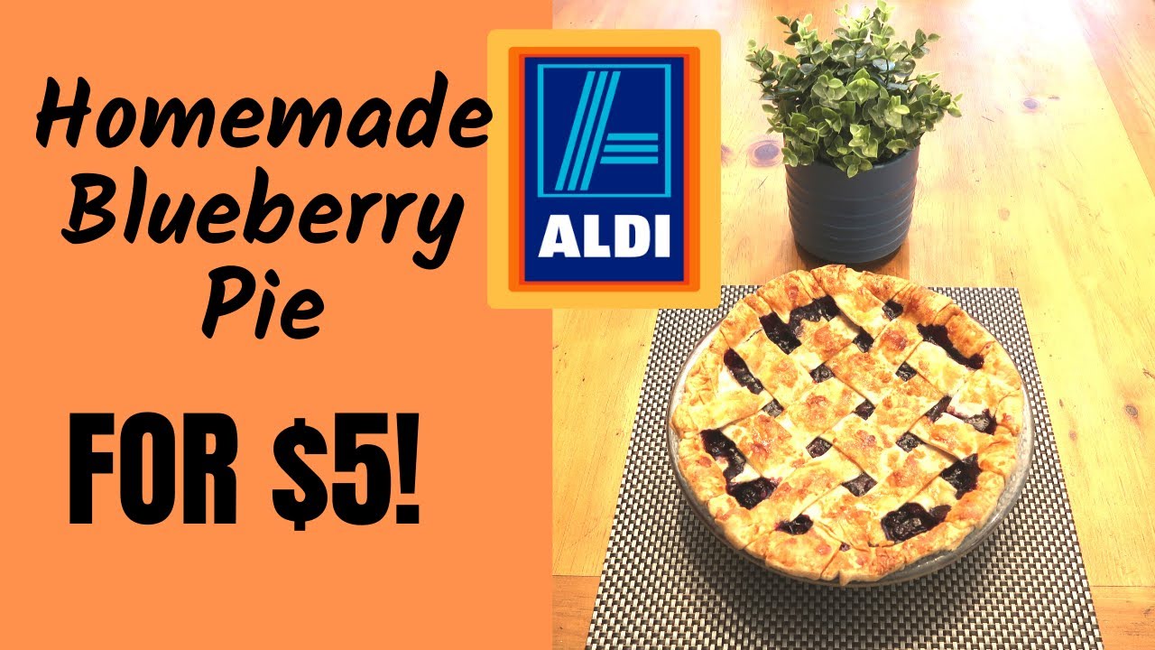 EASY $5 BLUEBERRY PIE! ALDI DESSERT BUDGET RECIPE!