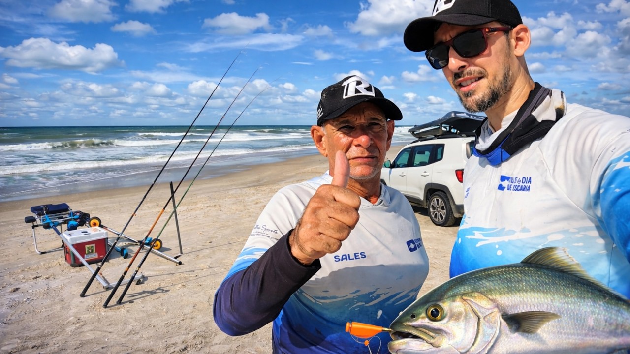 PRAIA ESCONDIDA, PROCURAMOS ATÉ ENCONTRAR PEIXES! #surfcasting