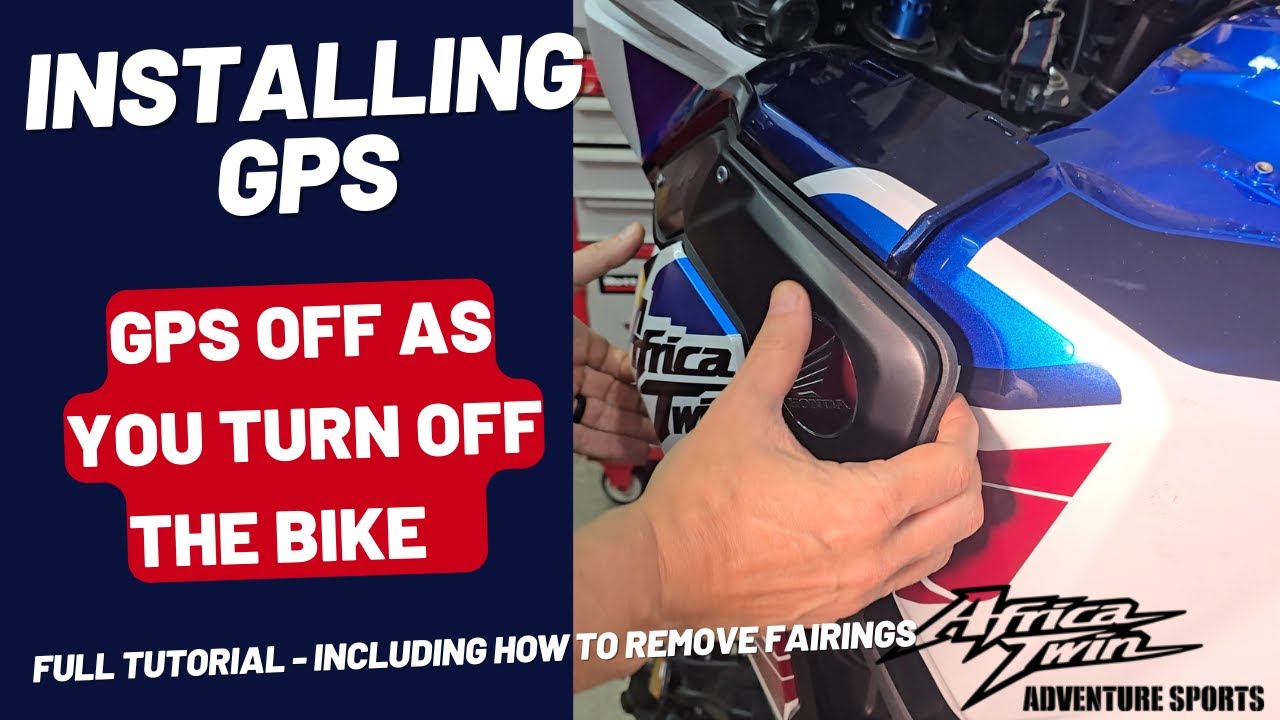 Remove fairings for GPS - Charger on your Honda Africa Twin CRF1100 Adventure Sports 2014